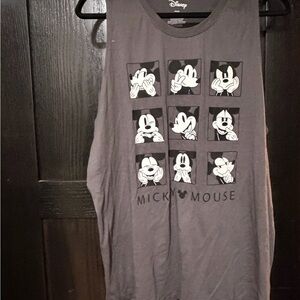 Torrid Disney Charcoal Gray Tank Top 2X